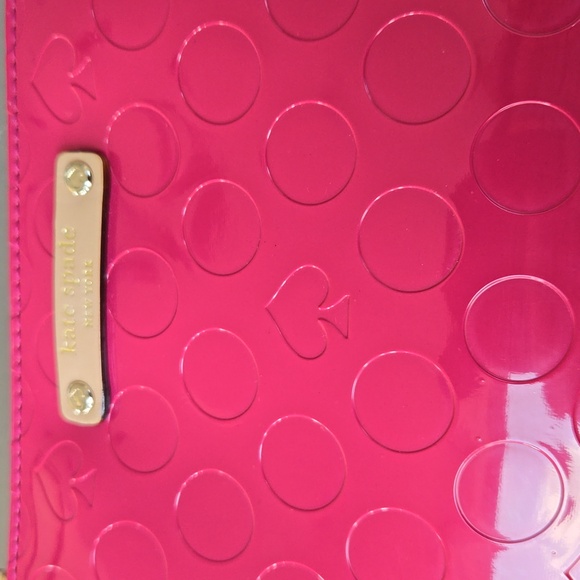 Never used KATE SPADE ♠️  Pouch bag Pink zipper top mini Pouch bag - Picture 3 of 12